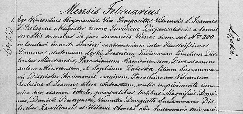 Plik:Antoni Leski Zaleska slub 1826 Wilno.jpg